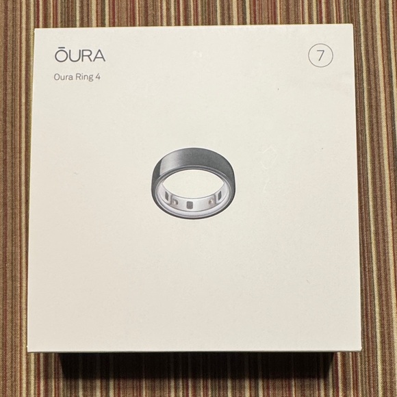 Oura Other - Oura Ring 4 Smart Ring Black Size 7 NEW Sealed Fitness Sleep Tracker